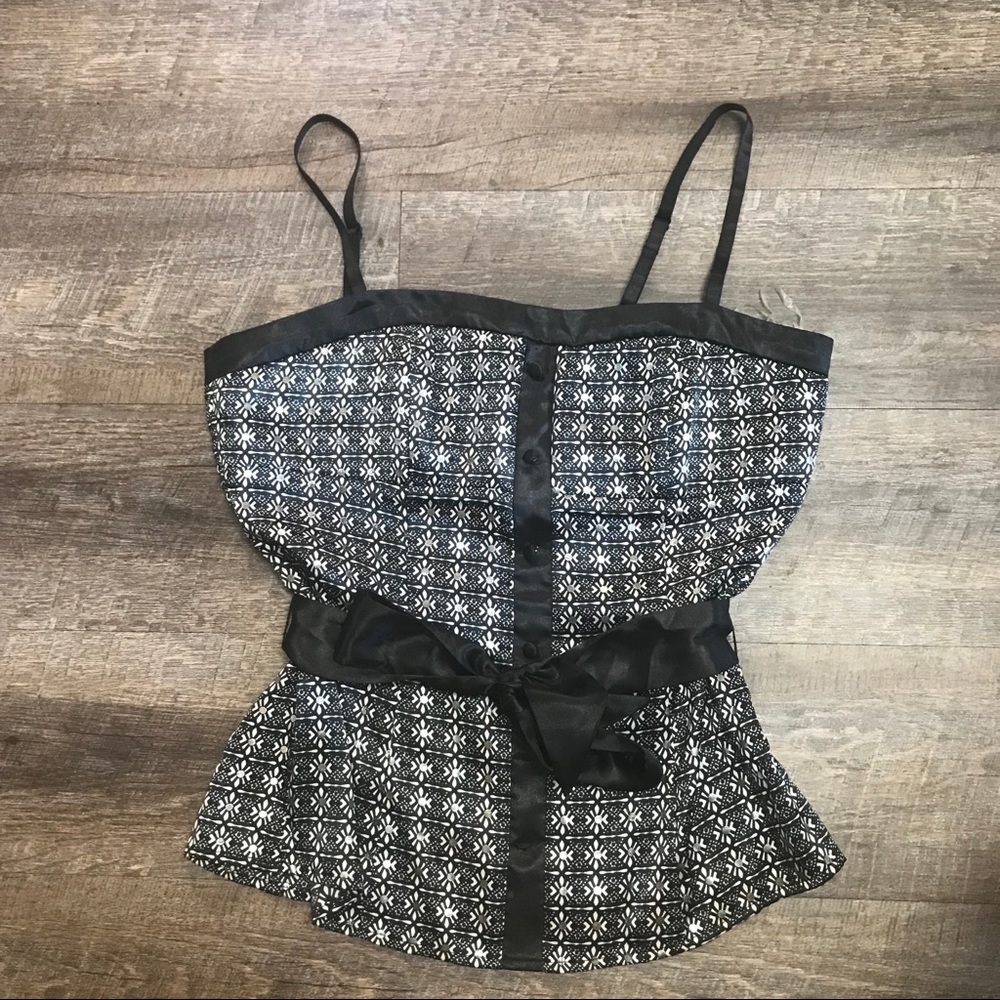 Corset-like Tank Top